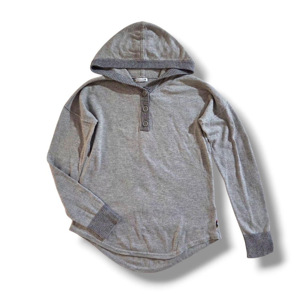 SMARTWOOL Pullover Akamina Hoodie Merino Wool Blend Sweater Small